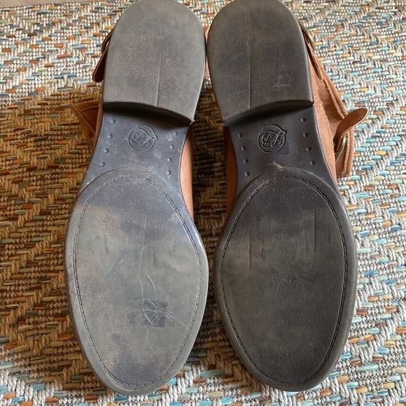 Luck Brand Norton Slouchy Leather Moto Buckle Boots Booties Tan 9.5 - Picture 11 of 11